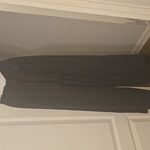 Black Wide-Leg Pants with Tie Waist